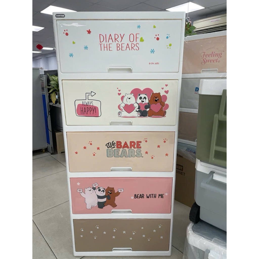 Tủ nhựa duy Tân Nanaby 5 tầng , tủ nhựa duy Tân new , tủ nhựa duy Tân 4 tầng