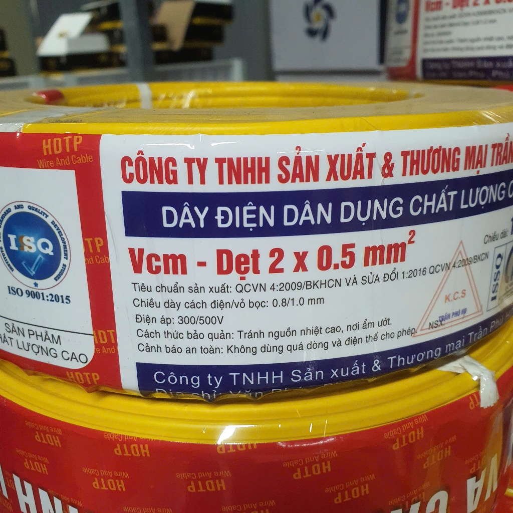 Dây Điện Trần Phú HD 2x0.75 Combo 10m,15m,20m,30m,40m,50m