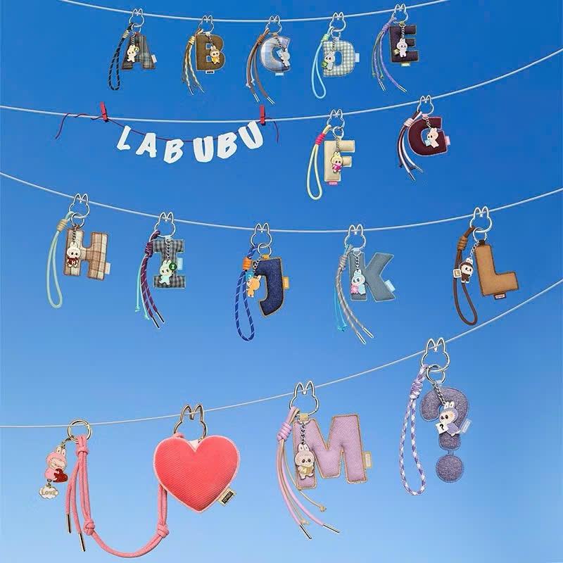 [Chính Hãng] Labubu Pin for Love ver 4 mini & chữ cái gấu bông móc khoá - PIN CHO LOVE Series LETTER