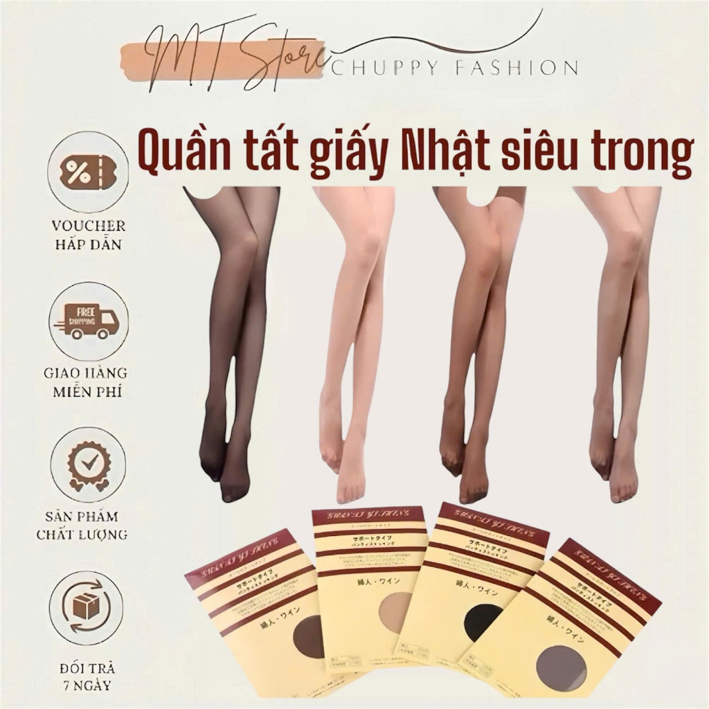 Quần tất nữ, Vớ quần giấy nữ siêu mỏng siêu dai chống xước xuất Nhật