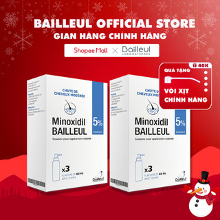  Combo 2 Hộp Xịt Mọc Tóc Minoxidil Bailleul 5% Nhập Khẩu Pháp Kích Thích Mọc Tóc Và Giảm Rụng Tóc Từ Bailleul Chính Hãng 