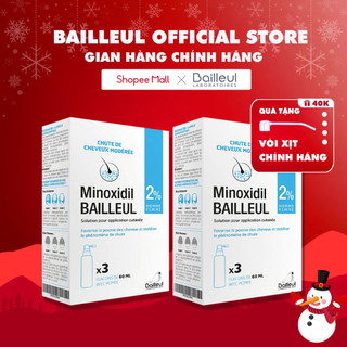  Combo 2 Hộp Xịt Mọc Tóc Minoxidil Bailleul 2% Nhập Khẩu Pháp Kích Thích Mọc Tóc Và Giảm Rụng Tóc Từ Bailleul Chính Hãng 