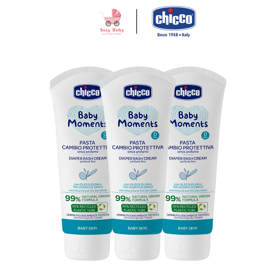 Kem hăm 3 tác động Chicco 0M+ 100ml cho bé, Suzy baby
