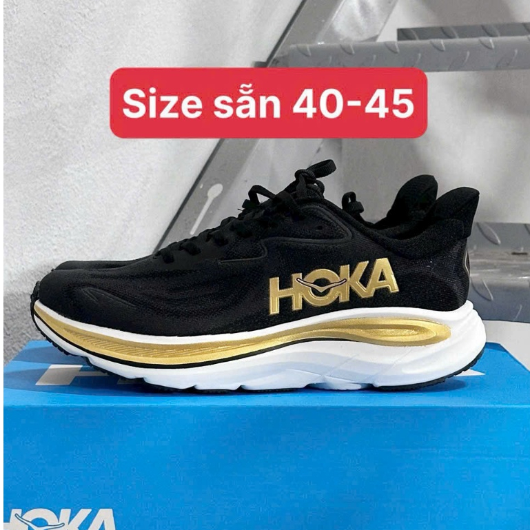 Giày thể thao HOKA Clifton 10 Black Gold