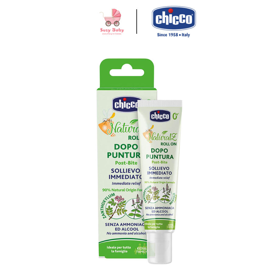 Lăn bôi vết muỗi đốt và côn trùng cắn Chicco NaturalZ, Suzy baby