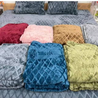  Vỏ chăn nỉ nhung coco 2 mặt có khoá kéo lồng được ruột mềm mại mịn màng đắp là mê 