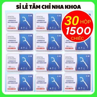 [Combo 30 Hộp] COMBO 30 Hộp 1000 Chiếc Tăm Chỉ Nha Khoa Tiệt Trùng, Tăm Nha Khoa Vệ Sinh Kẽ Răng Chuyên Dụng A18