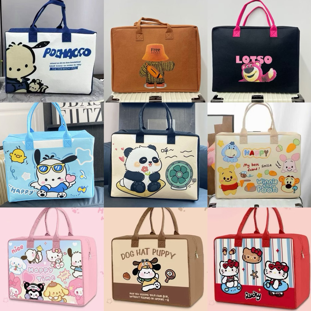 Túi Xách Du Lịch Nỉ To 40x30cm( LOẠI 1 dày, không bán loại mỏng)