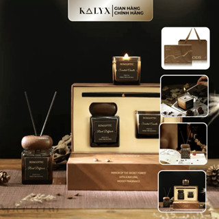  Set tinh dầu và nến thơm ROMANTIC KALYX Hộp quà tặng kèm túi đựng sang trọng và thiệp 