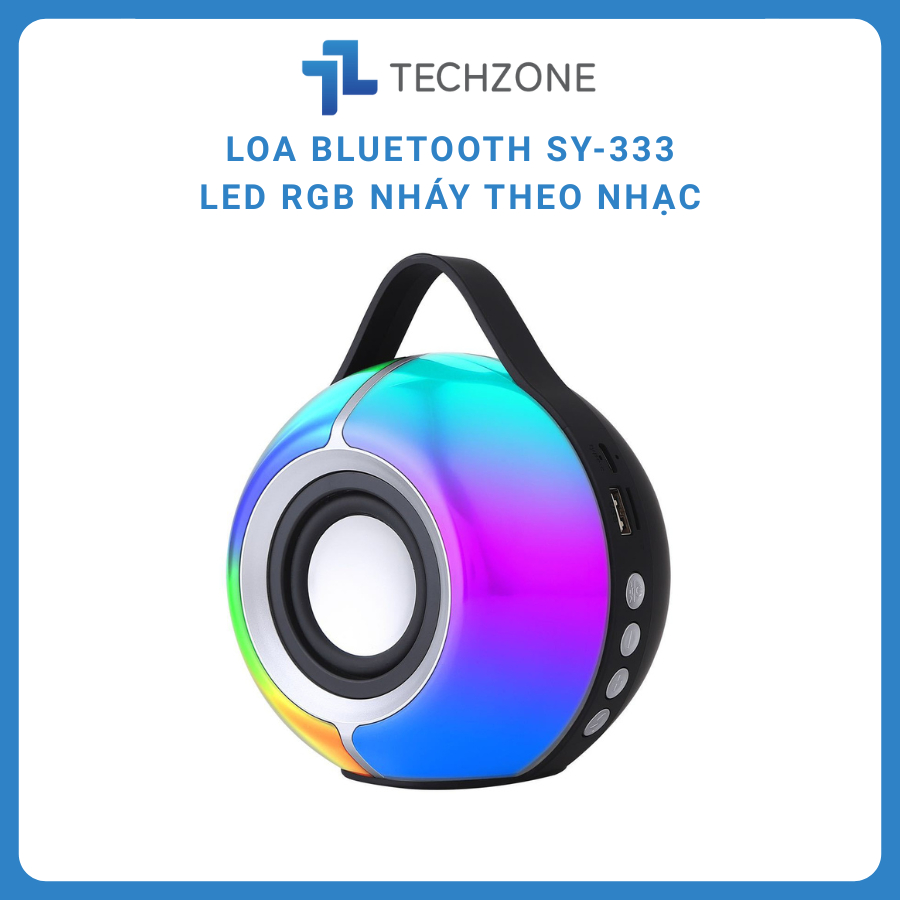 Loa Bluetooth SY-333 Phiên Bản Mới, Loa Mini Không Dây Âm Thanh Đỉnh Quai Xách Tiện Lợi