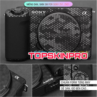  Miếng dán skin 3M vân nổi 2080 cho máy ảnh sony ZVe10 ZVe1 ZV1 Zve10 II Z-ve Zv1 Mark II Zv-1 