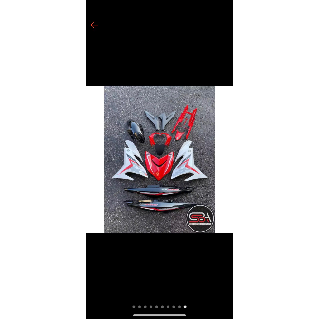 Dàn áo Exciter 150 trắng đỏ đen mẫu tem Mx new