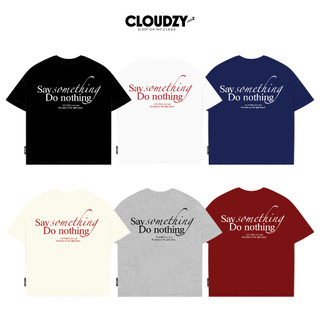  Áo thun boxy tee local brand Cloudzy unisex phông tay lỡ nữ cotton phối màu form rộng boxy SOMETHING 