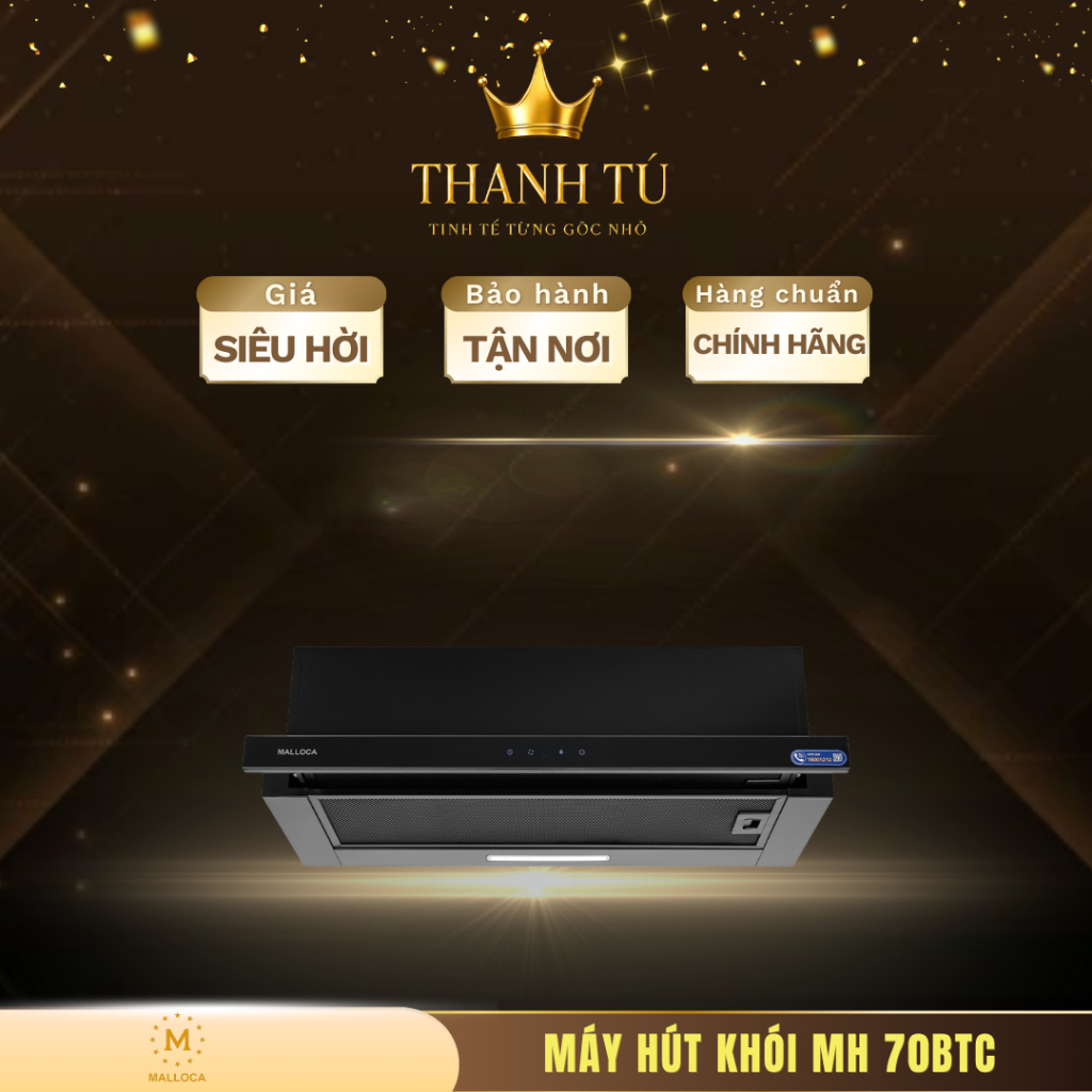 Máy hút khói khử mùi âm tủ MH 70BTC - Thiết Kế Hiện Đại, Vận Hành Êm Ái