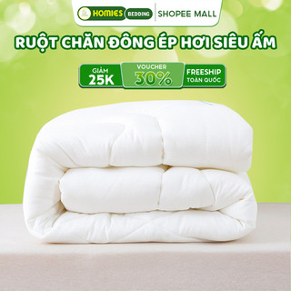  Ruột Chăn Đông HOMIES Bedding & Décor Ép Hơi Chất Liệu Bông Trắng Kích Thước 2m x 2m2 