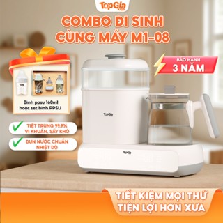   HÀNG MỚI VỀ  Máy tiệt trùng bằng hơi nước sấy khô máy đun nước pha sữa TopGiaKids Combo Đi Sinh M1-08 bảo hành 3 năm 
