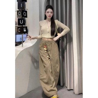  Quần jeans nữ bí form thụng dài ống to #NT88 