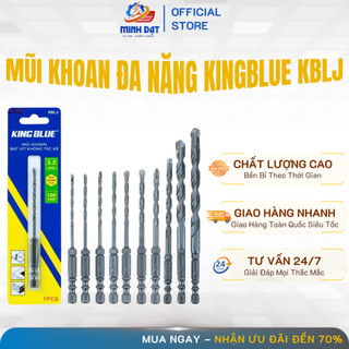 Mũi khoan không tắc kê KINGBLUE KBLJ . Mũi khoan đa năng khoan tường gạch men bắt vít không dùng tắc kê lục giác 