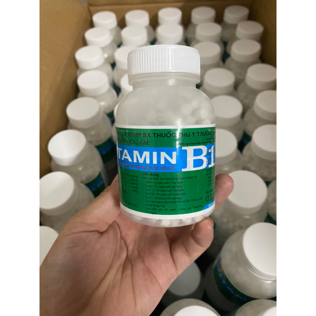 1 lọ VITAMIN B1 (lọ 1800 viên) bổ sung B1 cho chó mèo, gà đá, chim cảnh và các vật nuôi khác