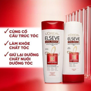 Dầu Gội Giúp Phục Hồi Tóc Hư Tổn L'oreal Paris Elseve Total 5 Filler Repairing