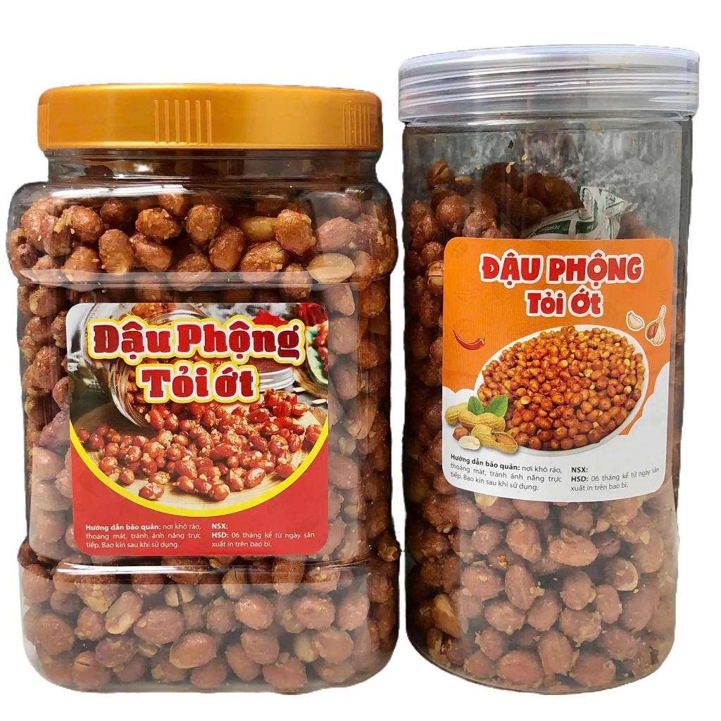 Đậu Phộng Tỏi Ớt Loại 1 450GR/1KG - Ăn Vặt Snack Nuts Food