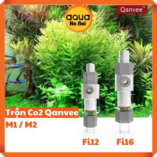  Trộn CO2 Qanvee M1 M2 Fi12 16mm - kết nối lọc thùng bể cá cảnh thuỷ sinh tăng hiệu quả hòa tan CO2 
