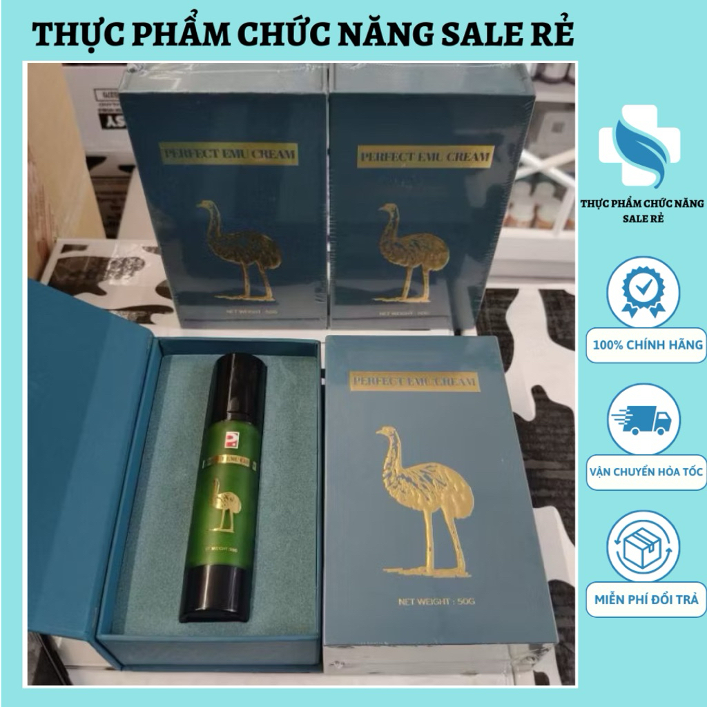 Combo 4 hộp Dầu EMU cream - kem EMU cream perfect giải quyết các vấn đề về da giảm đau thông kinh lạ