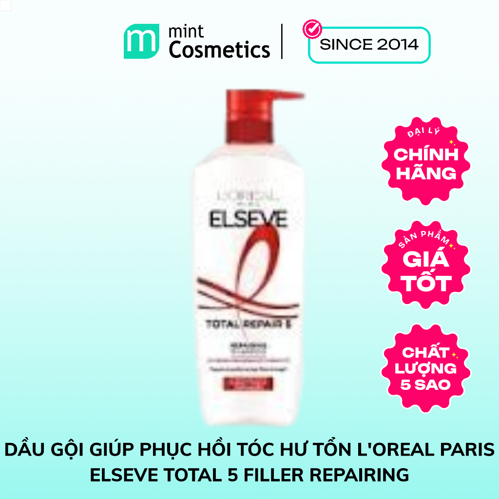 Dầu Gội Giúp Phục Hồi Tóc Hư Tổn L'oreal Paris Elseve Total 5 Filler Repairing