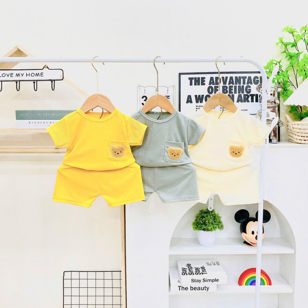 Combo 3 đồ bộ bé trai 100K thun tăm co giãn thoáng mát thoải mái cho bé - KV001 - DQ Nova