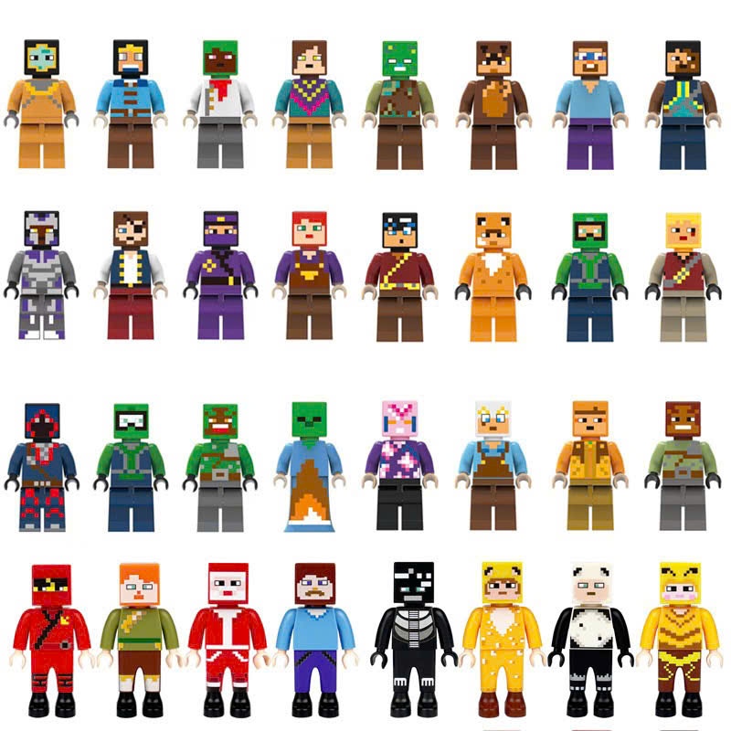 🧱 Đồ chơi mô hình nhân vật Minecraft nam châm lắp ráp 💥- Ken's Kids Toys Shop