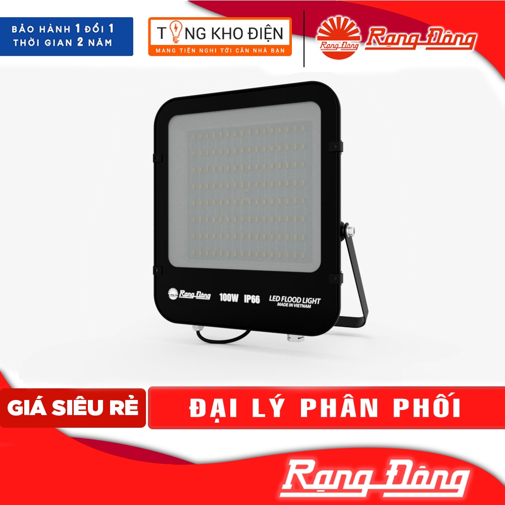Đèn pha LED Rạng Đông 100W IP66, chống bụi, chống nước | DCP12L/100w