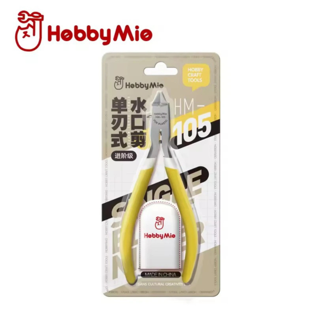 Kìm cắt mô hình Hobby Mio một lưỡi HM-105 [Kèm đầu bọc] - Kìm 1 lưỡi
