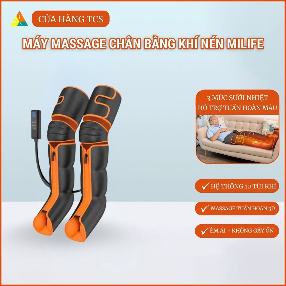 Máy massage chân trị liệu cao cấp miLife G01P, hỗ trợ trị liệu suy giãn tĩnh mạch