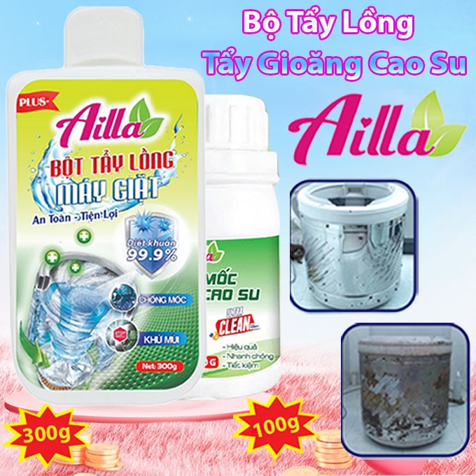 Bột Tẩy Mốc Gioăng Cao Su Máy Giặt 100g Chính Hãng AILLA Làm Sạch Các Mảng Mốc Trên Gioăng Cao Su Tủ