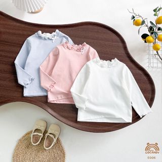  Set đồ cho bs -Áo dài TRẮNG HỒNG cổ gập nơ và Chân váy caro ĐEN xếp ly cho bé của COCANDY mã A680,E006 