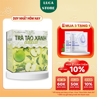 Trà Táo Xanh SLim Adela Trà Thảo Mộc Giảm Cân Kelly Detox Mẫu Mới 2025 Hộp 12 Gói