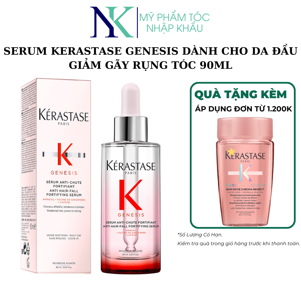 SERUM KERASTASE GENESIS DÀNH CHO DA ĐẦU GIẢM GÃY RỤNG TÓC 90ML