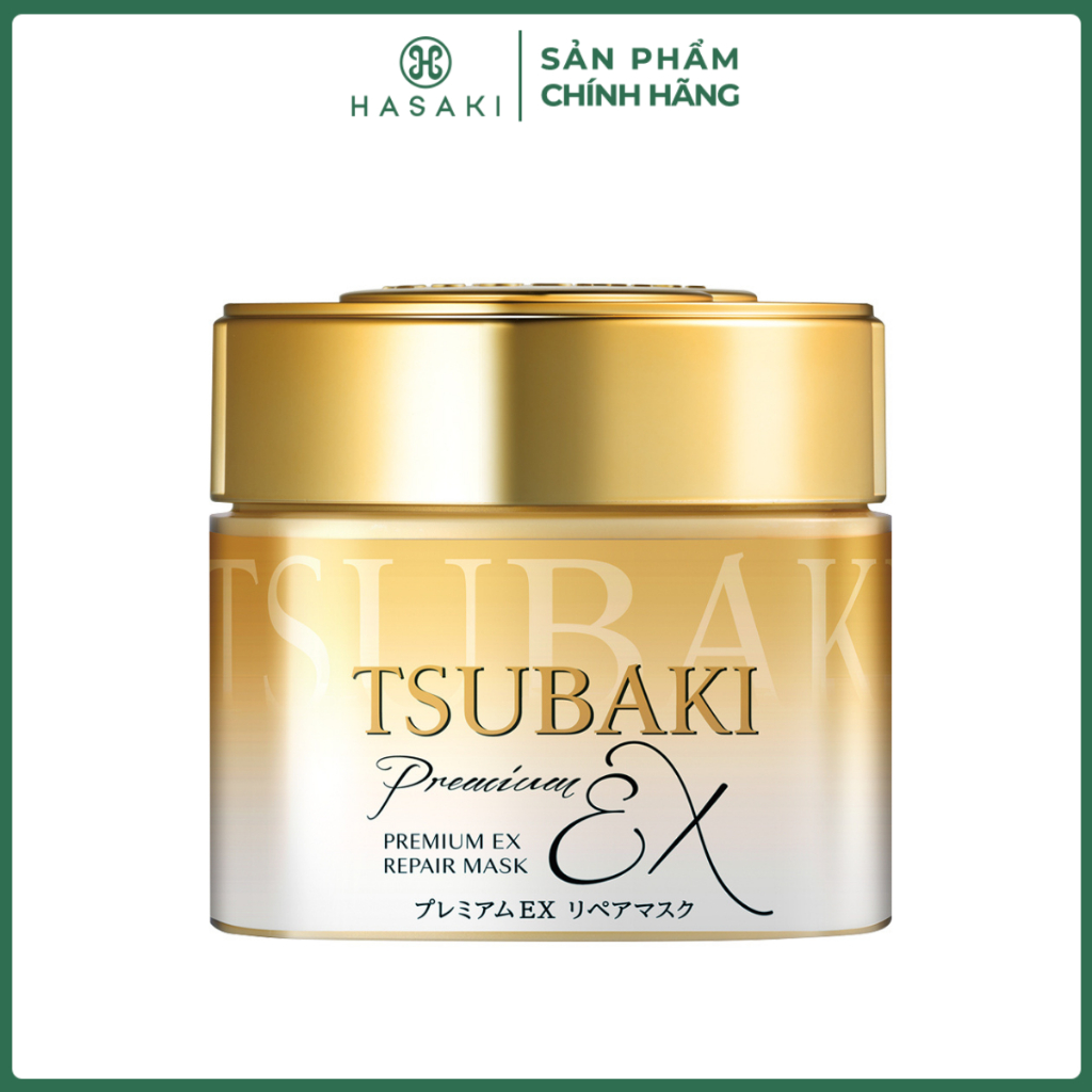 [DAILY] Mặt Nạ Tóc Tsubaki Cao Cấp Phục Hồi Hư Tổn 180g (Mới) Hasaki Premium EX Repair Mask Hasaki C