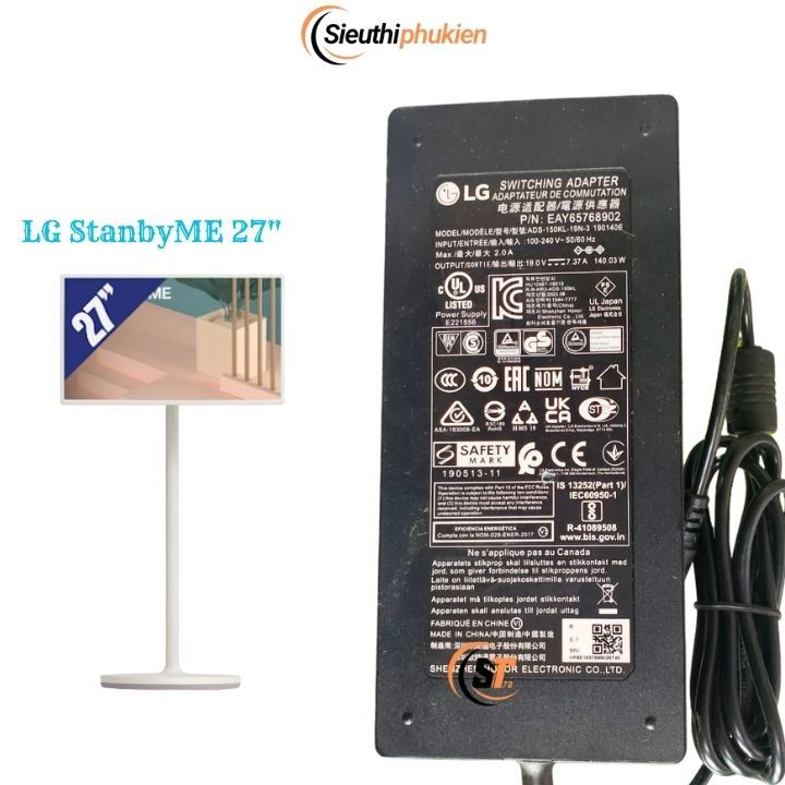 Dây nguồn cho màn hình tivi LG StanbyME 27inch 27ART10AKPL , nguồn màn hình LG ART10