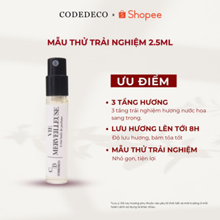 Tinh dầu nước hoa CODEDECO  Vie Merveilleuse 2.5ml, Ngọt Ngào, Thơm Mát