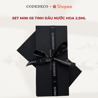  Set mini 05 chai tinh dầu nước hoa CODEDECO 2.5ml - 05 x 2.5ml   Xem mô tả   