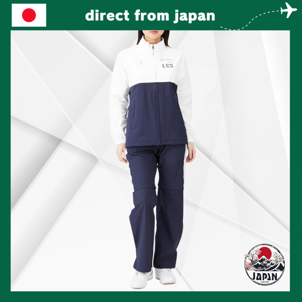 Bộ Áo Mưa Golf Nữ Le Coq Sportif QGWXJH00W – Chống Thấm 20,000mm, Thoáng Khí 30,000g, Tay Áo Tháo Rờ