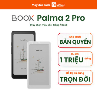  Máy đọc sách màu BOOX Palma 2 Pro 6.13" E-Ink Kaleido 3  8GB RAM 128GB ROM Android 15 Kèm Kho sách 