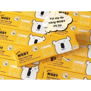Túi Zip Đa Năng Moby (24 túi) - VINAQUICK