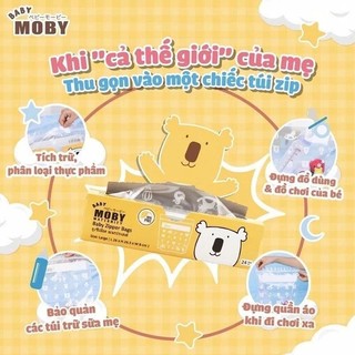 Túi Zip Đa Năng Moby (24 túi) - VINAQUICK