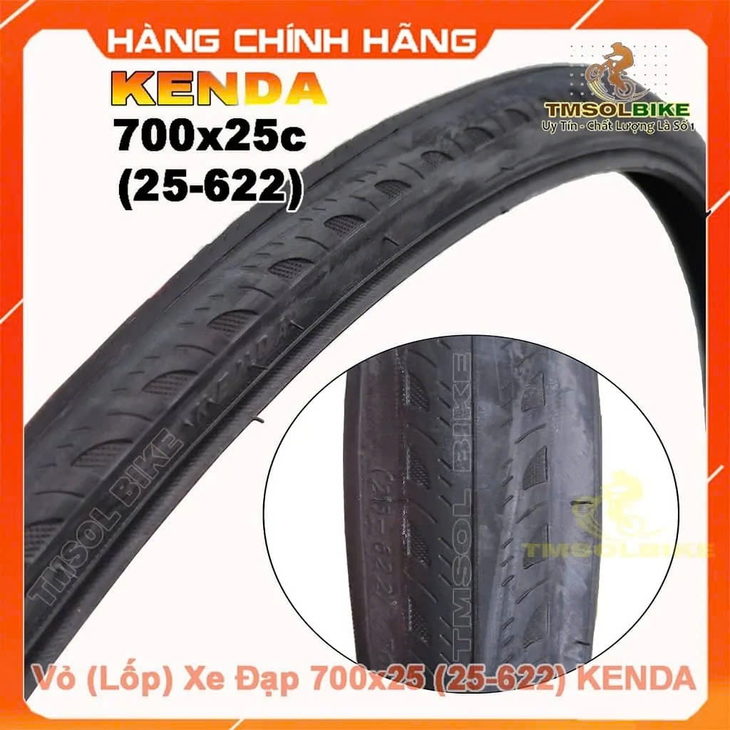 Vỏ Lốp Xe Đạp 700×25c (25-622) KENDA , Săm Ruột Xe Đạp 700×25c Hàng Chính Hãng