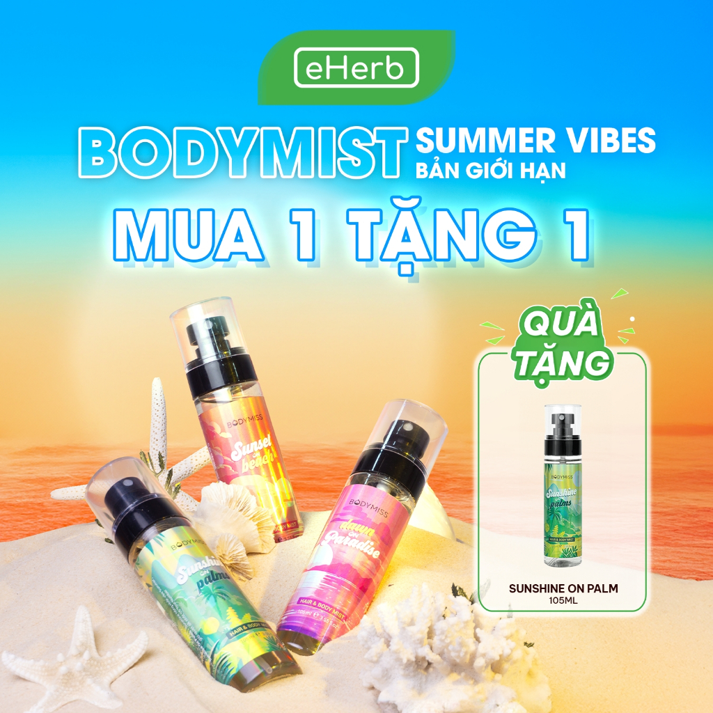 BODYMISS Body Mist Xịt Thơm Toàn Thân, Nước Hoa Body Lưu Hương Lâu 6H, Phù Hợp Nam Nữ Unisex | BigBuy360 - bigbuy360.vn