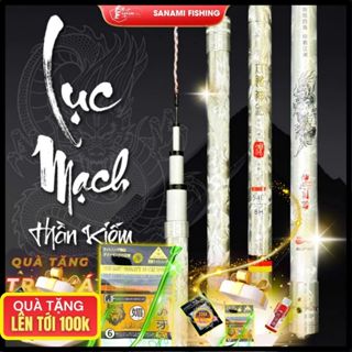   Quà Tặng 100k  Cần Câu Đài Câu Tay Lục Mạch Thần Kiếm Độ Cứng 5H,6H Và 8H 10H Carbon Cao Cấp  CT66 