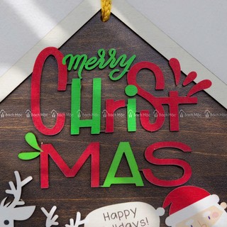 Bảng Gỗ Trang Trí Noel Giáng Sinh