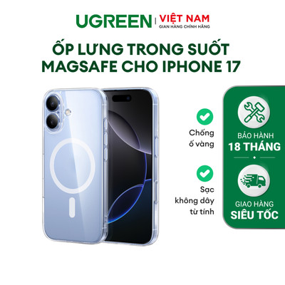 Ốp lưng Magsafe iPhone 17 Series Ugreen | Sạc không dây từ tính | TPU Composite backsheet | Hàng Chính Hãng Cao Cấp